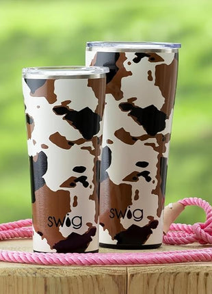 Swig Life 22oz Insulated Tumbler, Travel Coffee Tumbler with Lid, Cup Holder Friendly Travel Coffee Mug, Stainless Steel (Hayride)