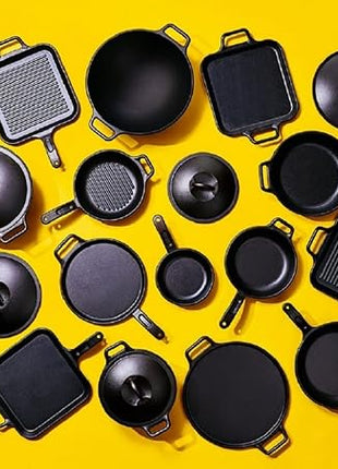 Lodge BOLD 12 Inch Seasoned Cast Iron Grill Pan; Design-Forward Cookware