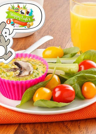 36 Pack Silicone Cupcake Liners Muffin Baking Cups Liners Reusable Non-Stick Cake Molds Sets Lunch Bento Box Dividers Accessories