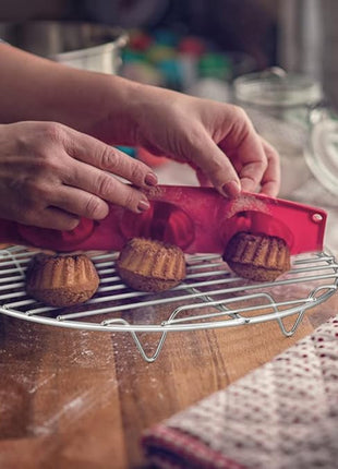P&P CHEF 7½ Inch Cooking Rack Round, Stainless Steel Round Rack for Cooking Cooling Steaming Baking, Fit Air Fryer Pot Pressure Cooker, 2 Pack -Oven & Dishwasher Safe