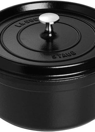 Staub Round Dutch Oven 4-Quart Matte Black
