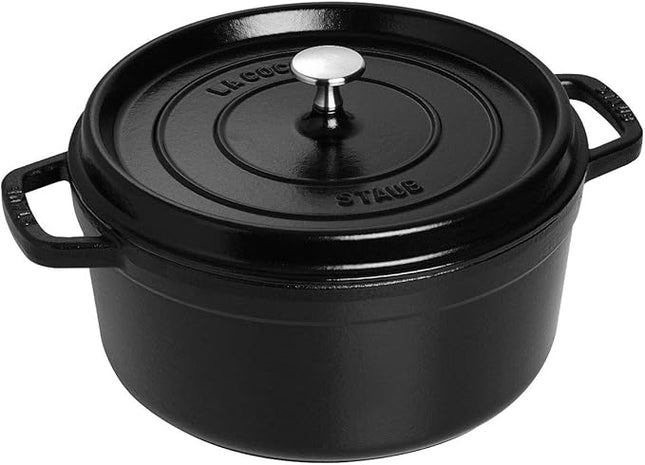 Staub Round Dutch Oven 4-Quart Matte Black