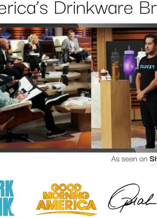 Coldest Tumbler with Handle and Straw - 100% Spill Proof Tumbler with Straw (3 Lids) - Stainless Steel Insulated Leakproof Tumblers for Women & Men - Cup Holder Friendly - 46 oz (Tinsel Nova)