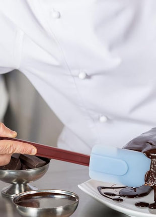 Commercial Rubber Spatula Set of 2, High Heat Resistant Silicone Scrapers 16 Inches, Commercial Spatula for Cooking, Rubber Spatula Set Resistant to 500℉ (2 Scrapers 16"/L)