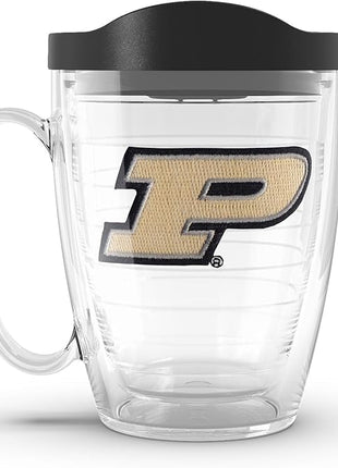 Tervis Made in USA Double Walled Purdue University Boilermakers Insulated Tumbler Cup Keeps Drinks Cold & Hot, 16oz Mug, Primary Logo