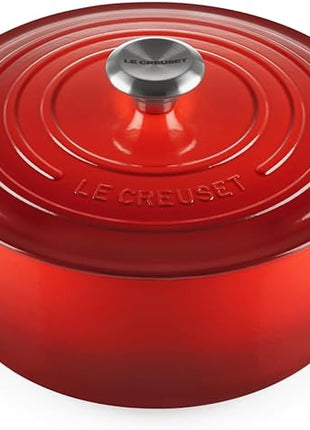 Le Creuset Enameled Cast Iron Signature Round Dutch Oven, 5.5 qt., Cerise