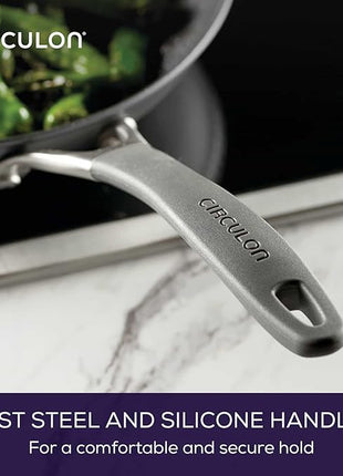 Circulon A1 Series with ScratchDefense Technology Nonstick Induction Frying Pan/Skillet, 10 Inch, Graphite