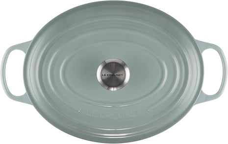 Le Creuset Enameled Cast Iron Signature Oval Dutch Oven, 6.75 qt., Sea Salt