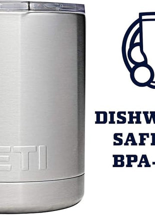 YETI Rambler 10 oz Lowball, Vacuum Insulated, Stainless Steel with MagSlider Lid