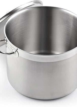 Cooks Standard Stockpots Stainless Steel, 8 Quart Professional Grade Stock Pot with Lid, Silver