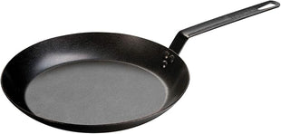 Lodge Pre-Seasoned Carbon Steel Skillet - Use in the Oven, on the Stove, on the Grill, or Over a Campfire - 12 Inch