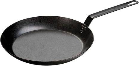 Lodge Pre-Seasoned Carbon Steel Skillet - Use in the Oven, on the Stove, on the Grill, or Over a Campfire - 12 Inch