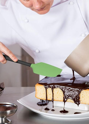 Coukre Silicone Spatula Set of 5,High Temperature Resistant, Food Grade Silicone, Dishwasher Safe, for Baking, Cooking (Grass Green)