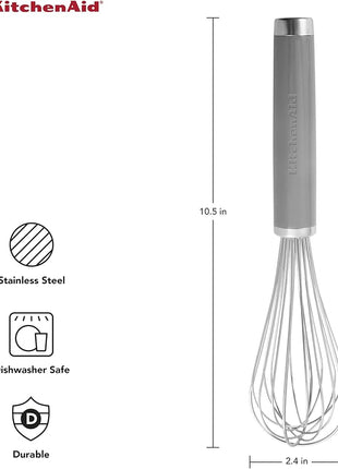 KitchenAid Classic Utility Whisk, 10.5-Inch, Gray