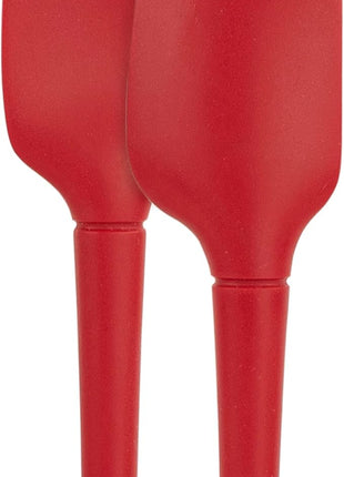 Tovolo Flex-Core All-Silicone Mini Spatula & Spoonula, Kitchen Utensil Set of 2, Heat-Resistant & BPA-Free Silicone Spatula & Spoonula, Safe for Cast Iron & Non-Stick Cookware, Dishwasher-Safe