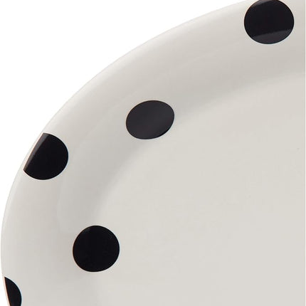 Kate Spade New York Deco Dot 14" Oval Serving Platter, 2.95 LB, White