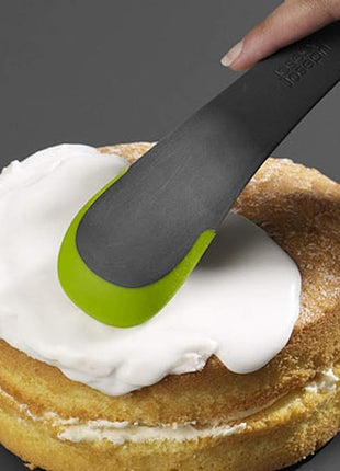 Joseph Joseph - Uni-tool 5-in-1 Silicone Kitchen Utensil, Slotted Spoon, Turner, Cutting Tool, Solid Spoon and Spatula in one- Grey