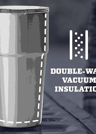 YETI Rambler Stackable Pint, Vacuum Insulated, Stainless Steel with MagSlider Lid