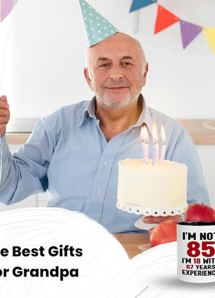 85th Birthday Gifts For Men, Women - Funny Mugs & Cups Ideas For Grandma, Presents For 85-year-old Man, Woman, Dad, Mom, 1940 Birthday Present For Grandma & Grandpa, Happy 85th Bday Decorations Gift