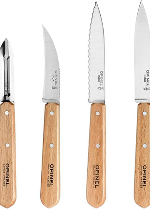 Opinel Essentials Kitchen Knives Box Set - Natural