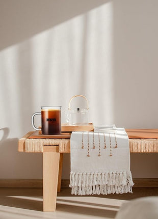 2pcs Set Glass Coffee Mugs 15oz Bell Mouth Glass Coffee Cups Clear Large Tea Cups,Cute Coffee Bar Accessories,Iced Coffee Glasses,Lead-Free Glass Cups for Water,Latte,Milk-Flat Bottomed Design