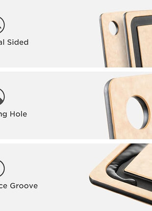 Epicurean Gourmet Series Cutting Board with Juice Groove, 17.5-Inch by 13-Inch, Natural/Slate