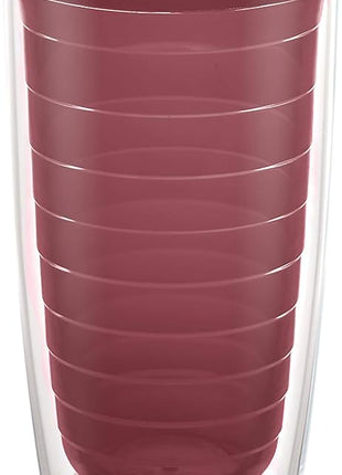 Tervis Clear & Colorful Tabletop Made in USA Double Walled Insulated Tumbler Travel Cup Keeps Drinks Cold & Hot, 16oz, Elderberry Wild
