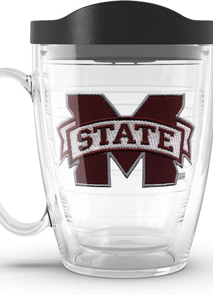 Tervis Made in USA Double Walled Mississippi State University Bulldogs Insulated Tumbler Cup Keeps Drinks Cold & Hot, 16oz Mug, Primary Logo