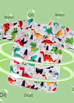 CUBACO Kids Painting Apron, 2pcs Waterproof Art Smocks For Child 3-8 Years, Kids Smocks for Painting Aprons with Long Sleeve