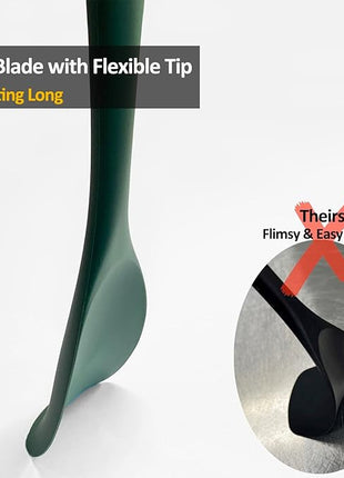 Upgrade Silicone Spatula Spoon Set,VOVOLY Heat Resistant Rubber Spoonula, Seamless Non-Stick Flexible Scrapers for Baking Mixing Tool,3 Pack,