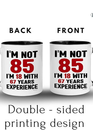85th Birthday Gifts For Men, Women - Funny Mugs & Cups Ideas For Grandma, Presents For 85-year-old Man, Woman, Dad, Mom, 1940 Birthday Present For Grandma & Grandpa, Happy 85th Bday Decorations Gift