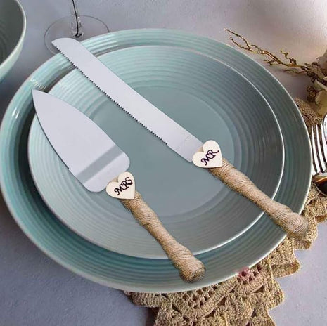 MR MRS Wedding Cake Knife and Server Set Pizza Pie Cake Knife Cutter Serveing