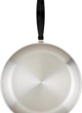 Farberware Classic Series Stainless Steel Pots and Pans with Baking Sheet Pan, Cooking Tools, and Lids, Induction Ready, Dishwasher Safe, 10 Piece Cookware Set, Metal Utensil Safe - Stainless Steel