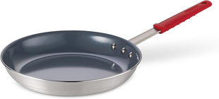 Tramontina Professional 12-Inch Ceramic Non Stick Large Frying Pan, Heavy-Gauge Aluminum Skillet with Nonstick Coating, Dishwasher and Oven Safe, Gray