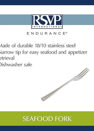RSVP International Endurance Collection Seafood Tool, Fork, Stainless Steel