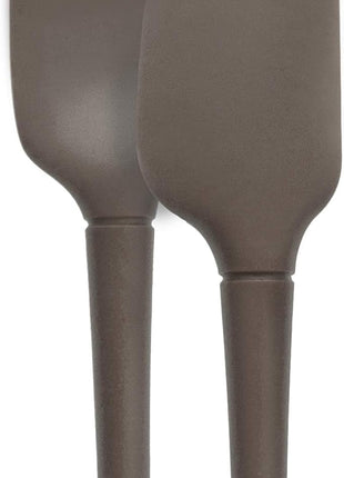 Tovolo Flex-Core All-Silicone Mini Spatula & Spoonula, Kitchen Utensil Set of 2, Heat-Resistant & BPA-Free Silicone Spatula & Spoonula, Safe for Cast Iron & Non-Stick Cookware, Dishwasher-Safe