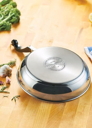 Farberware Classic Stainless Steel Cookware Pots and Pans Set, 15-Piece,50049,Silver