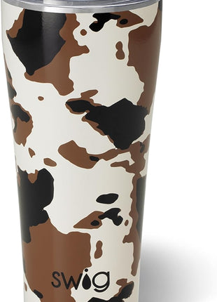 Swig Life 32oz Insulated Tumbler, Travel Coffee Tumbler with Lid, Cup Holder Friendly Travel Coffee Mug, Stainless Steel with Lid (Hayride)