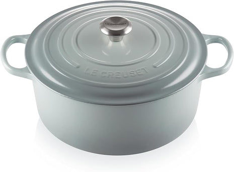 Le Creuset Enameled Cast Iron Signature Round Dutch Oven, 9 qt., Sea Salt