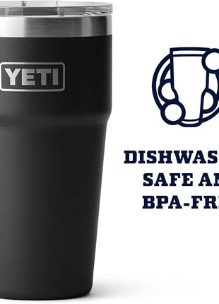 YETI Rambler Stackable Pint, Vacuum Insulated, Stainless Steel with MagSlider Lid