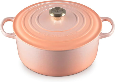 Le Creuset Enameled Cast Iron Signature Round Dutch Oven, 5.5 qt., Peche