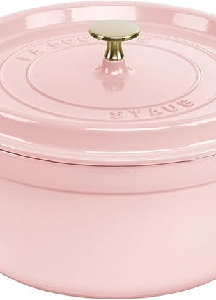 Staub Cast Iron Round Cocotte 5.5-quart-Peony Pink