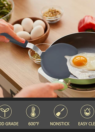 Silicone Spatula Turner Set of 3, Beijiyi 600°F Heat Resistant Cooking Spatulas for Nonstick Cookware, Large Flexible Kitchen Utensils BPA Free Rubber Spatula Set for Egg, Pancake, Fish, Burger