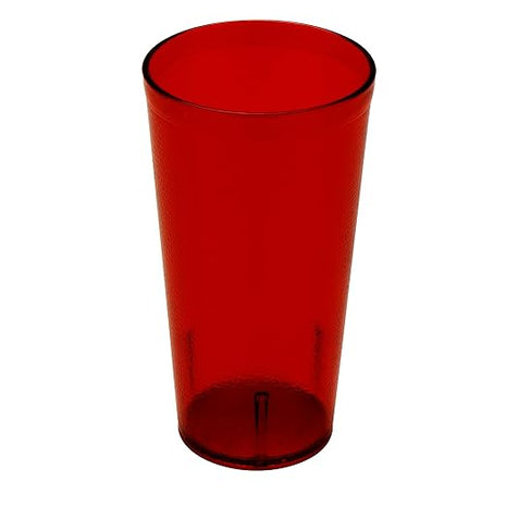G.E.T. 6620-1-R-EC Heavy-Duty Plastic Restaurant Tumblers, 20 Ounce, Red (Set of 4)