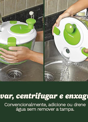 Cuisinart Large Spin Stop Salad Spinner- Wash, Spin & Dry Salad Greens, Fruits & Vegetables, 5qt, CTG-00-SAS1 (Pack of 4)