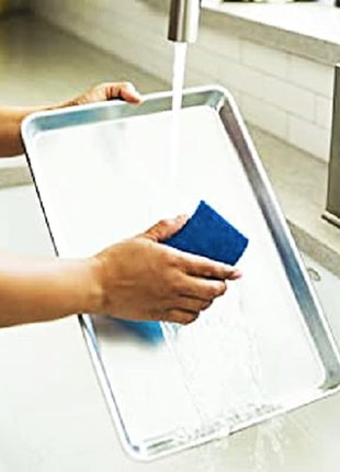 KITCHENATICS Jelly Roll Size Baking Sheet Pans, Premium Quality Aluminum Cookie Sheets for Roasting & Baking, Rimmed Nonstick Sheet Pans - Warp Free, Durable & Easy Clean - 10.6" x 15.6" IN, Set of 2