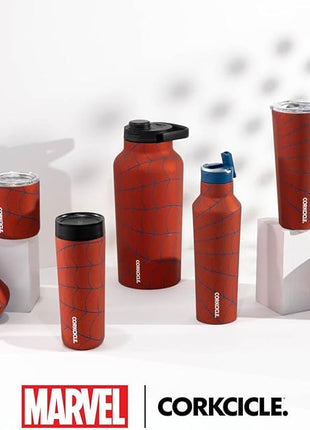 Corkcicle Classic Coffee Mug - Triple Insulated Stainless Steel for Travel - Shatter-Proof Lid - Keeps Drink Hot Over 3 Hours - Holiday Mug Gift - Great for Gifting Warmth - 16 oz - Spider-Man