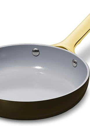 Caraway Nonstick Ceramic Mini Fry Pan (1.05 qt, 8") - Non Toxic, PTFE & PFOA Free - Oven Safe & Compatible with All Stovetops (Gas, Electric & Induction) - Black