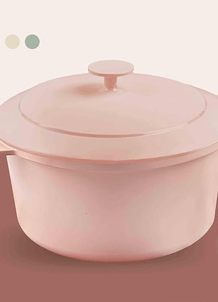 Gotham Steel 5 Qt Lightweight Ceramic Dutch Oven Pot with Lid, Nonstick Sourdough Dutch Oven for Bread Baking, 10 in 1 Stock Pot Ovens for Pasta, Spaghetti, Bread and More, Pots for Cooking