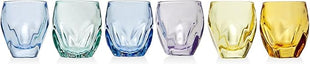 Godinger Multi Color Shot Glasses Shooters - Stockholm, Set of 6
